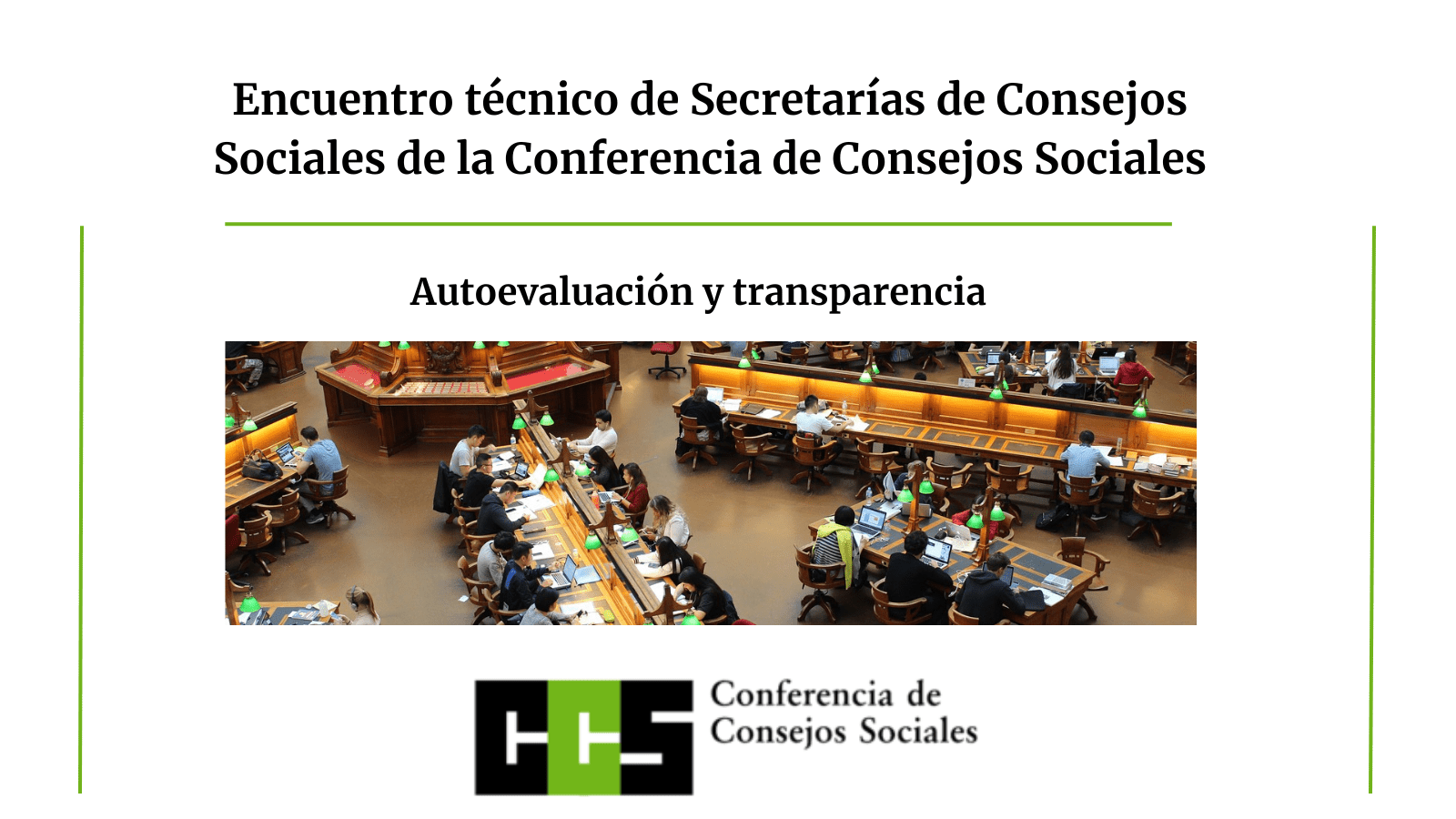 Lee más sobre el artículo Encuentro técnico de Secretarías sobre autoevaluación del desempeño y transparencia de los Consejos Sociales