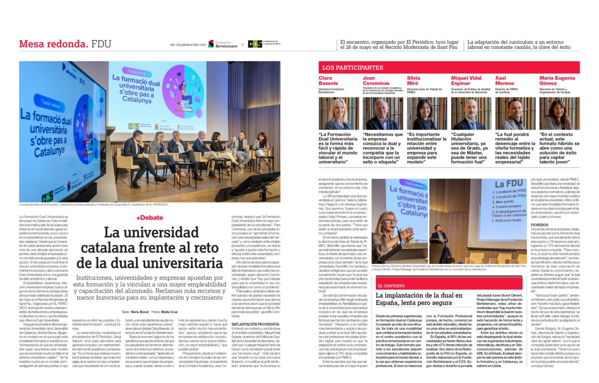 Lee más sobre el artículo Joan Corominas, presidente de la Comisión Académica de la CCS, participa en el encuentro sobre FDU en Cataluña