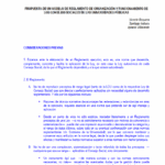 PROPUESTA DE REGLAMENTO TIPO DE LA COMISIÓN DE SECRETARIOS
