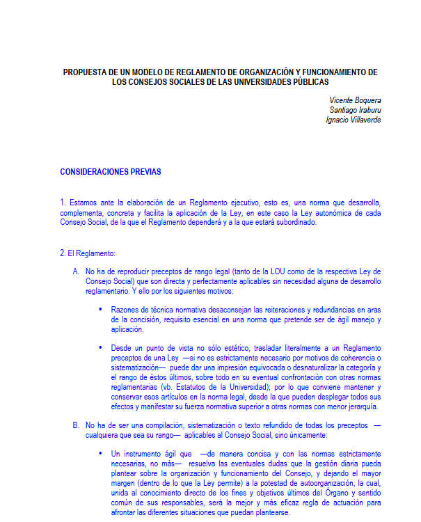 PROPUESTA DE REGLAMENTO TIPO DE LA COMISIÓN DE SECRETARIOS